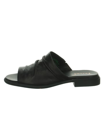 Think! Leren slippers zwart