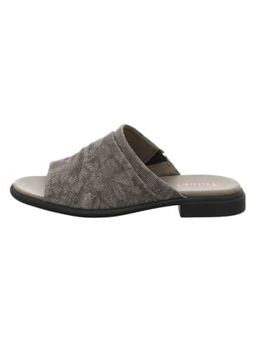 Think! Leder-Pantoletten in Grau