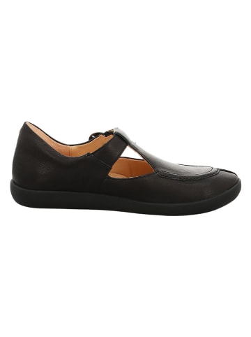 Think! Leren enkelsandalen zwart