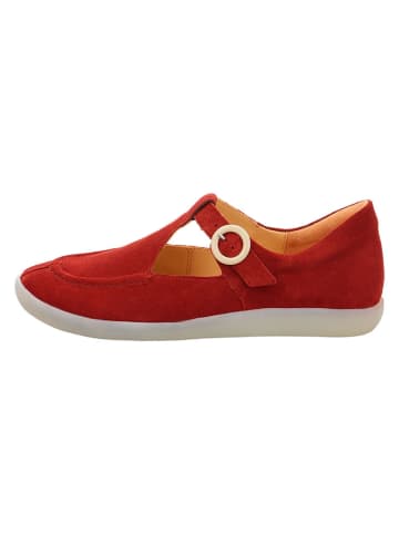 Think! Leren enkelsandalen rood