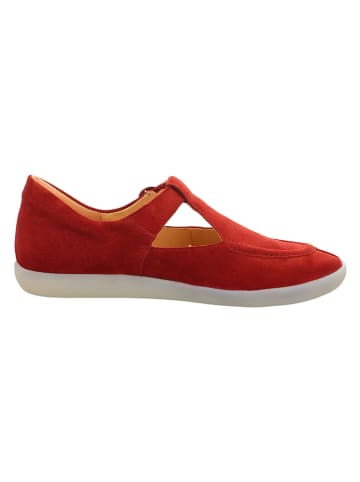 Think! Leren enkelsandalen rood