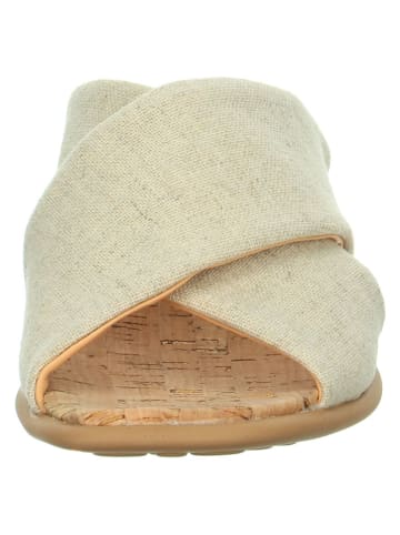 Think! Leren slippers beige