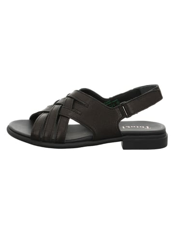 Think! Leren sandalen zwart
