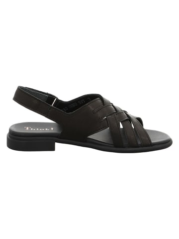 Think! Leren sandalen zwart