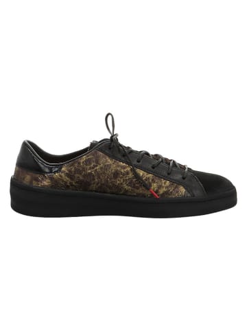 Think! Leder-Sneakers in Schwarz