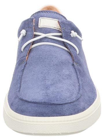 Think! Leder-Schnürschuhe in Blau