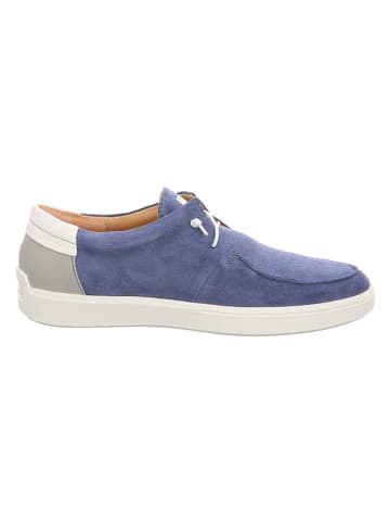 Think! Leder-Schnürschuhe in Blau