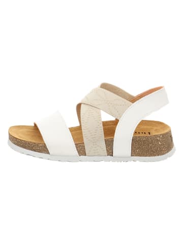 Think! Leren sandalen beige