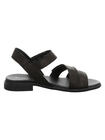 Think! Leder-Sandalen in Schwarz