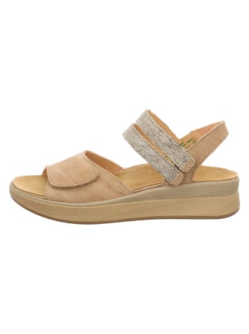 Think! Leren sandalen beige