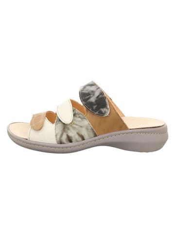 Think! Leder-Pantoletten in Bunt