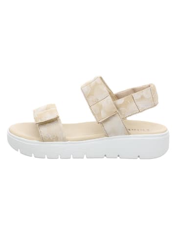 Think! Leder-Sandalen in Beige