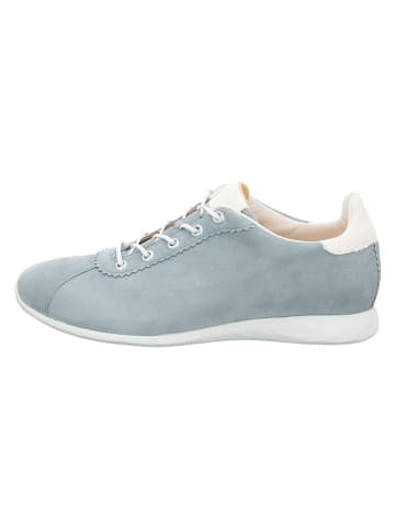 Think! Leder-Sneakers in Hellblau