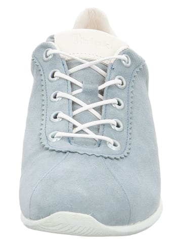 Think! Leder-Sneakers in Hellblau