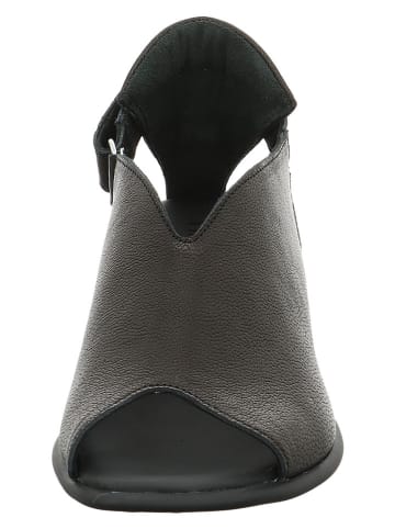 Think! Leder-Sandaletten in Schwarz