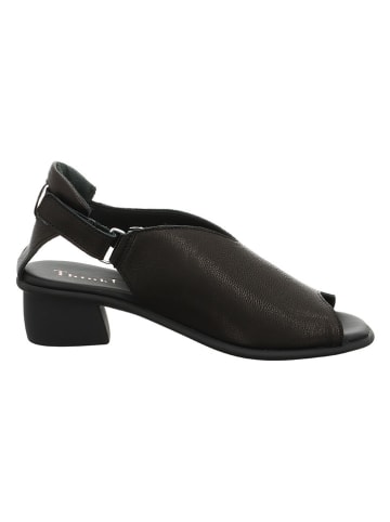 Think! Leder-Sandaletten in Schwarz