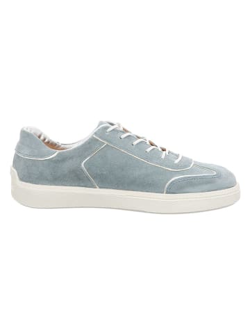 Think! Leder-Sneakers in Hellblau