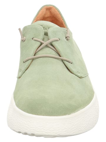 Think! Leren veterschoenen groen