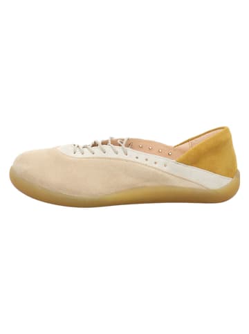 Think! Leder-Ballerinas in Beige