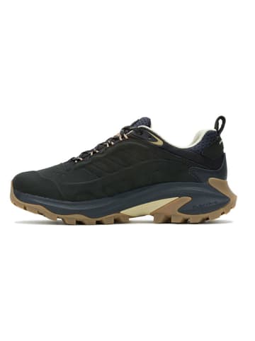 Merrell Leder-Trekkingschuhe "Moab Speed 2" in Schwarz/ Dunkelblau