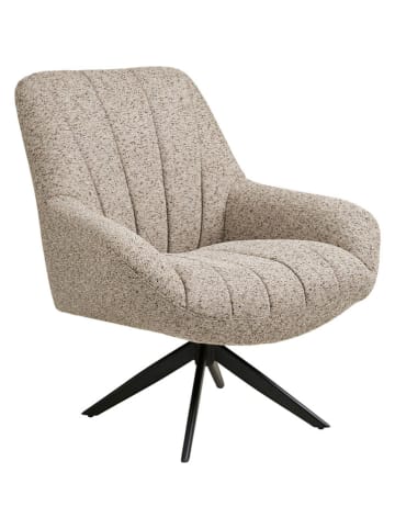 House Nordic Loungestoel "Grandola" grijs/zwart- (B)84 x (H)93 x (D)81 cm