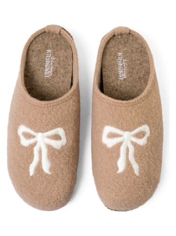 Living Kitzbühel Hausschuhe "Mimi Masche" in Beige