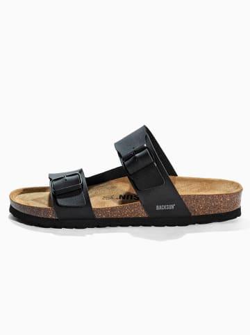 BACKSUN Slippers "Messine" zwart