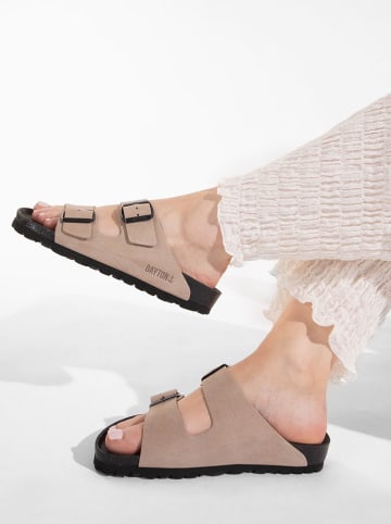 BAYTON Leder-Pantoletten "Atlas" in Beige