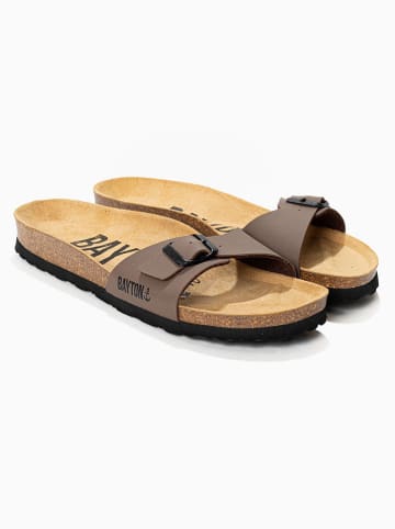 BACKSUN Slippers "Zephyr" lichtbruin