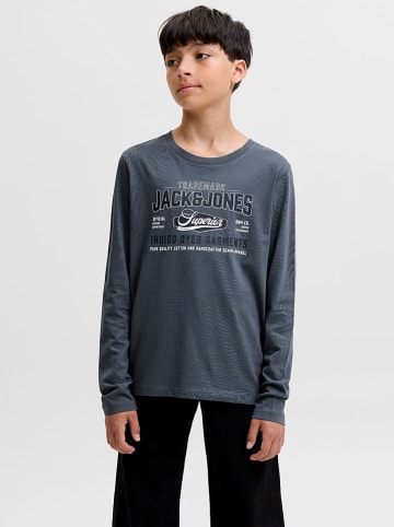 JACK & JONES Junior Longsleeve in Blaugrau