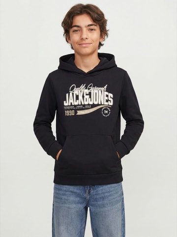 JACK & JONES Junior Hoodie in Schwarz