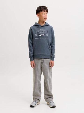 JACK & JONES Junior Hoodie in Blaugrau