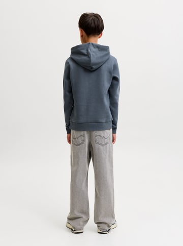 JACK & JONES Junior Hoodie in Blaugrau