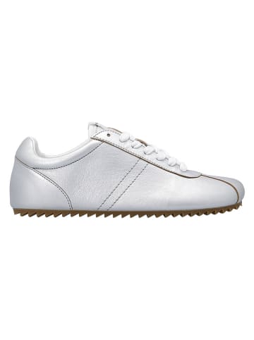 Groundies Leder-Barfußschuhe "Zen" in Silber