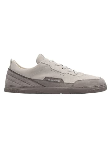 Groundies Leren barefootschoenen "Zurich" beige/grijs