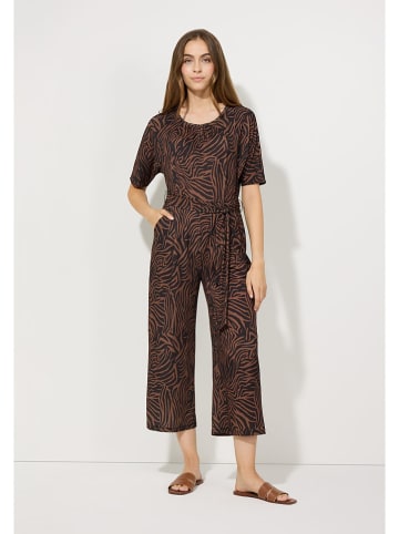 More & More Jumpsuit in Braun/ Schwarz
