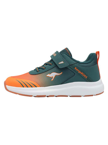 Kangaroos Sneakersy "KB-Rida EV" w kolorze zielono-pomarańczowym