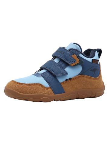 Kangaroos Buty barefoot "K-BXK Grashopper Mid V" w kolorze błękitno-jasnobrązowym