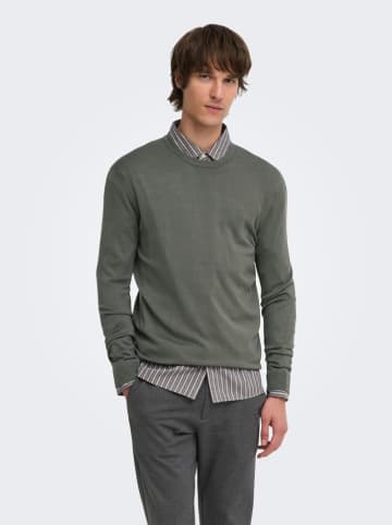 ONLY & SONS Trui "Onswyler" grijs