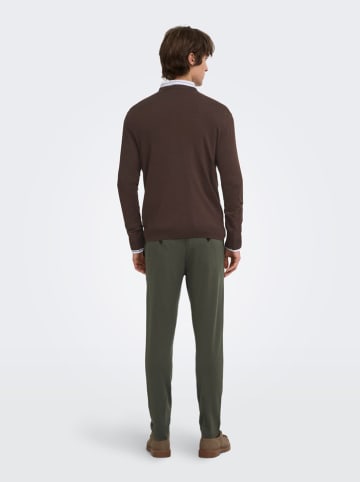 ONLY & SONS Pullover "Onswyler" in Braun