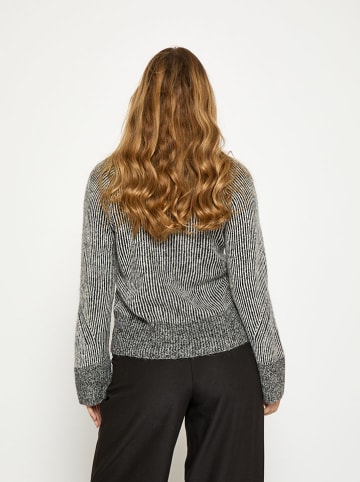 Peppercorn Sweter "Jeanette" w kolorze czarno-białym