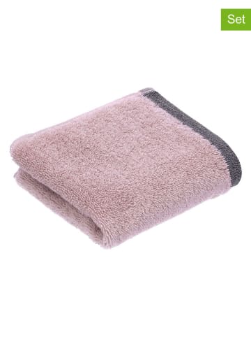 Bugatti 2-delige set: gastendoeken  ''Prato'' lichtroze - (L)50 x (B)30 cm