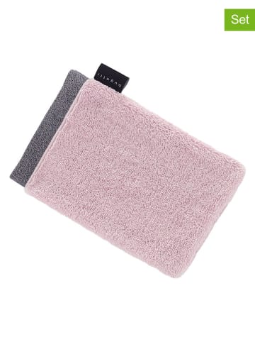 Bugatti 3-delige set: washandjes ''Prato'' lichtroze - (L)22 x (B)16 cm