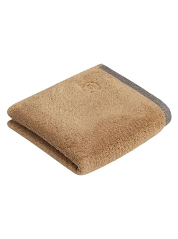 Bugatti Handdoek ''Prato'' lichtbruin - (L)100 x (B)50 cm