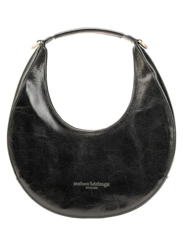 maison héritage PARIS Leren handtas "Celia" zwart - (B)28 x (H)15 x (D)9 cm