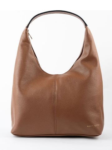 maison héritage PARIS Leren schoudertas "Nord" camel - (B)36 x (H)24 x (D)13 cm