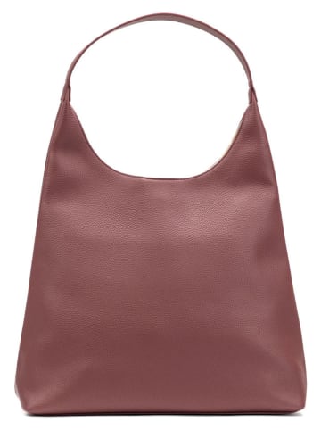 Leder-Schultertasche "Kira" in Bordeaux - (B)35 x (H)32 x (T)13 cm