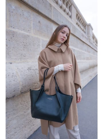 maison héritage PARIS Leder-Shopper "Ceto" in Schwarz - (B)48 x (H)30 x (T)10 cm