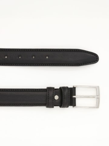 maison héritage PARIS Leder-Gürtel "Mario" in Schwarz