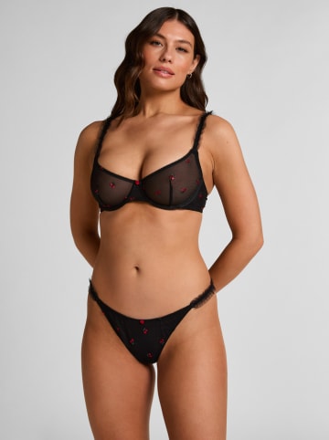 Hunkemöller Stringi w kolorze czarnym